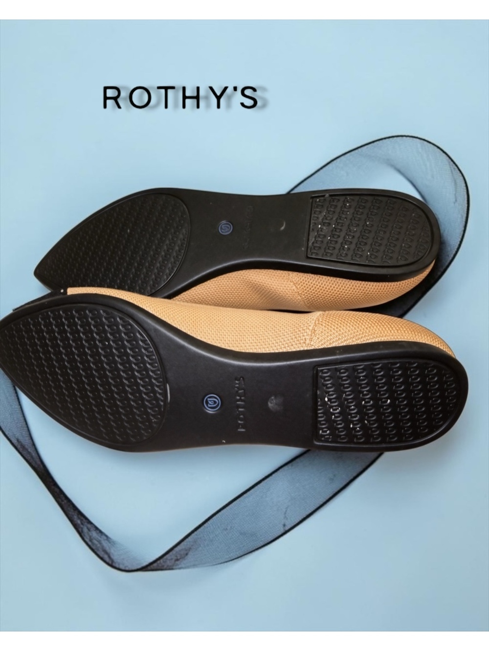 Rothy's The Point II Camel Captoe Flats - Size 9.5 (Excellent NWOB Condition) - Picture 9 of 10